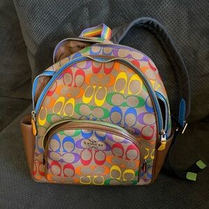 Coach Rainbow Court Backpack